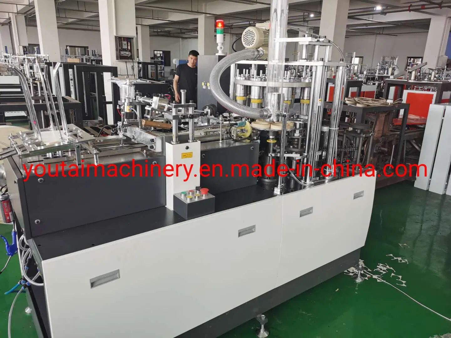 Full Automatic High Speed Gear System Open Cam Paper Cup Machine