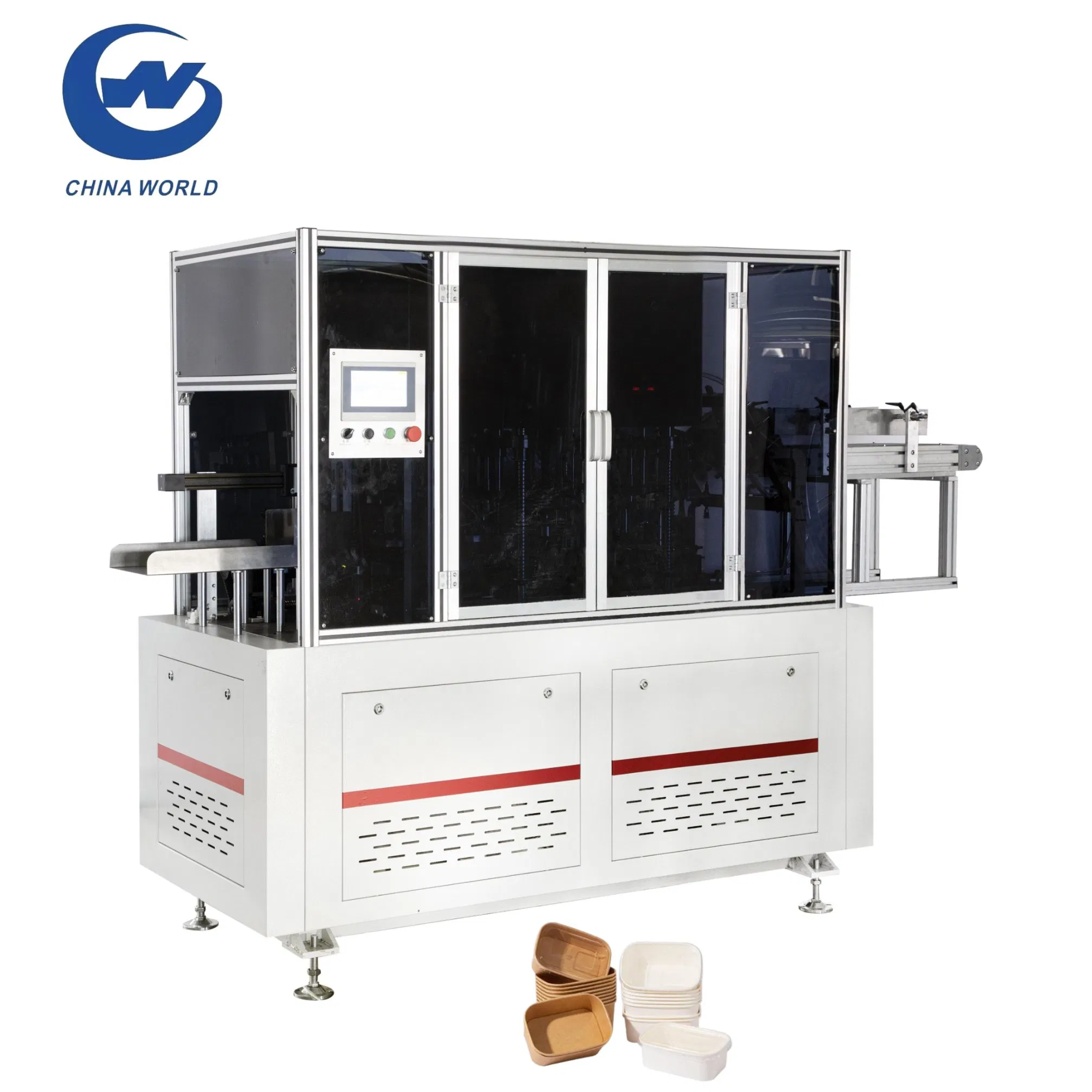 Automatic Customized Double Wall Kraft Paper Lunch Box Salad Bowl Making Machine