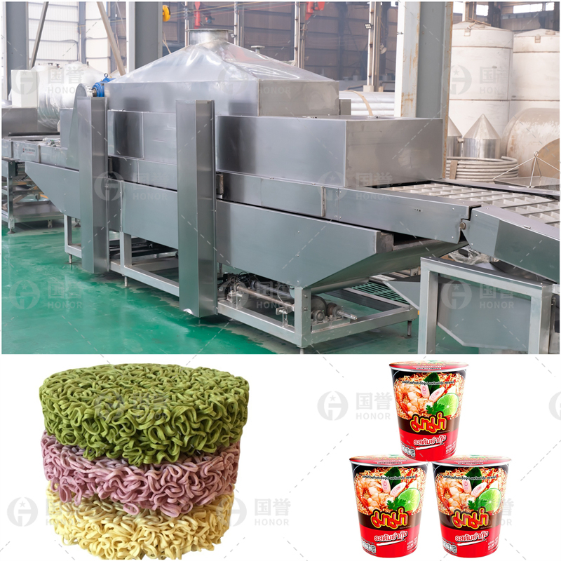 Factory Price Small Cup Instant Noodle Cutting Folding Drying Making Line Machine