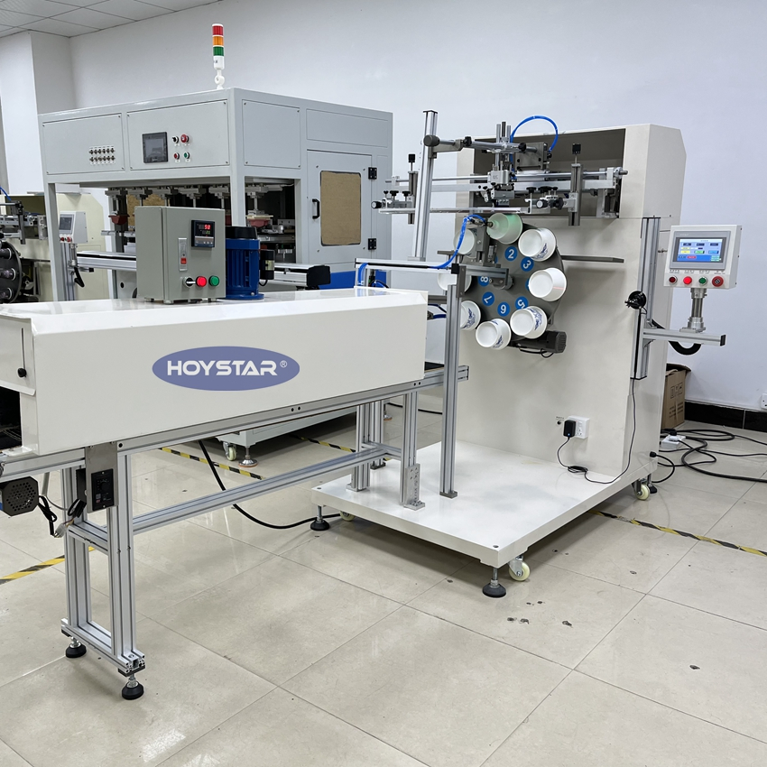 Automatic Screen Printing Machine for Paper Plastic Bowls and Cups