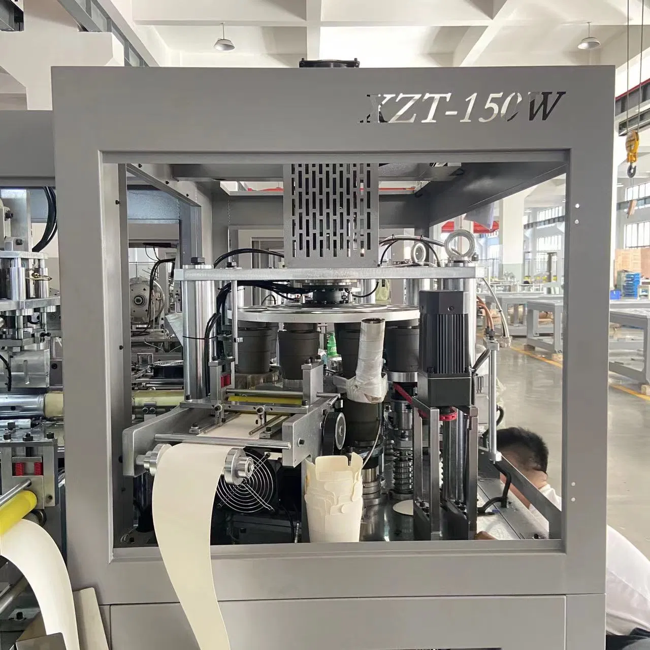 Kraft Paper Packaging Container Takeaway Noodle Box Forming Machine