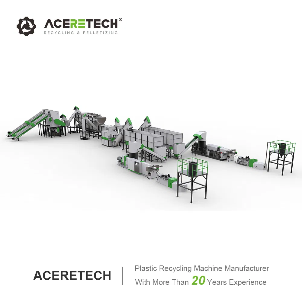 500-2000kg/H Waste Plastic Pet/PE/PP/HDPE Bottle Recycling Washing Line Pet with FDA Certificate