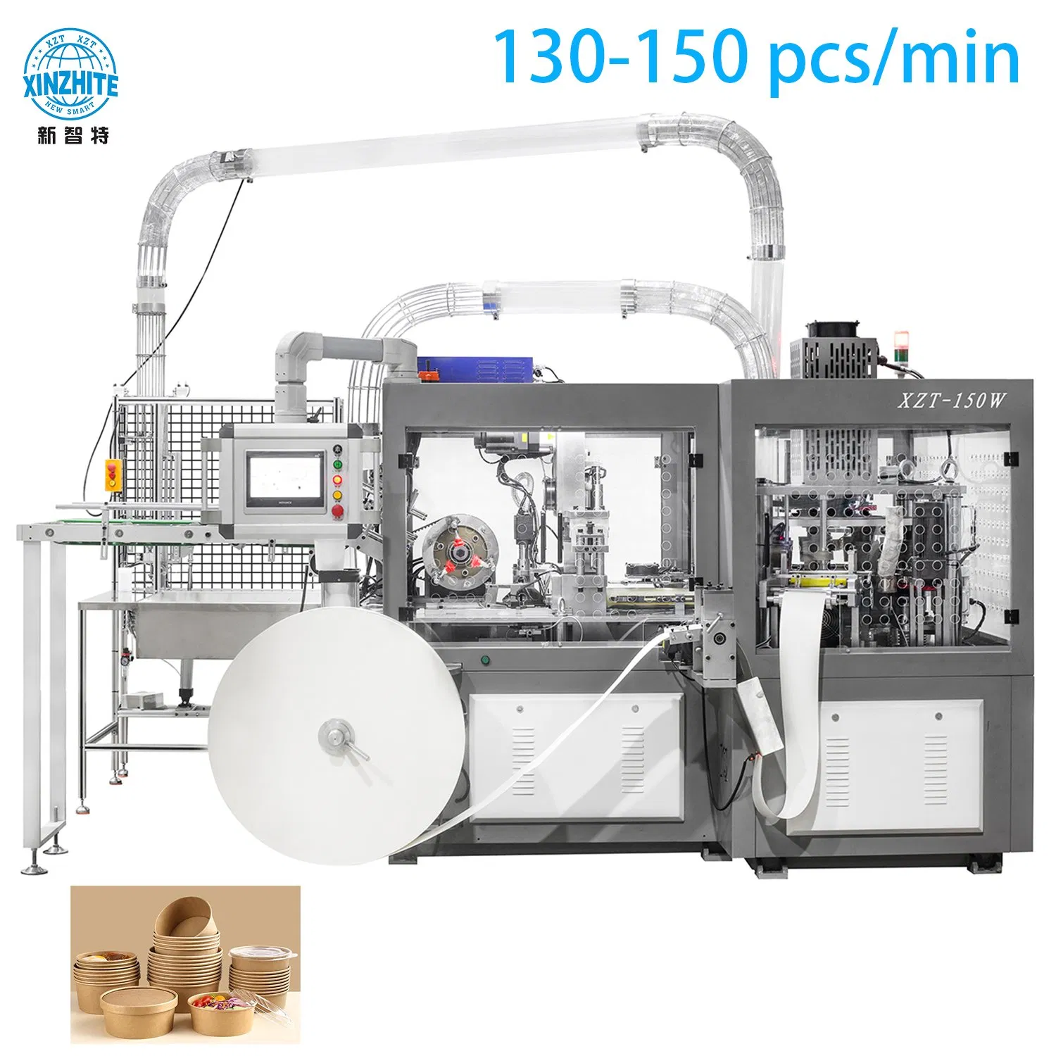 Kraft Paper Bowl Food Grade Eco Friendly Take Away Container Paper Bowls Forming Machine for Salad