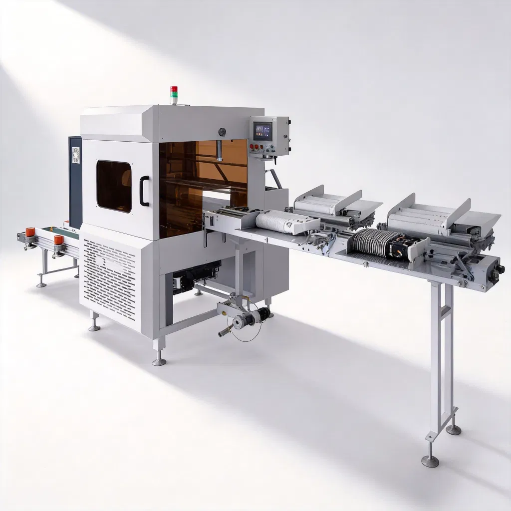 Full Automatic Paper Cup Bowl Packing Machine Online Work Sealing Machine