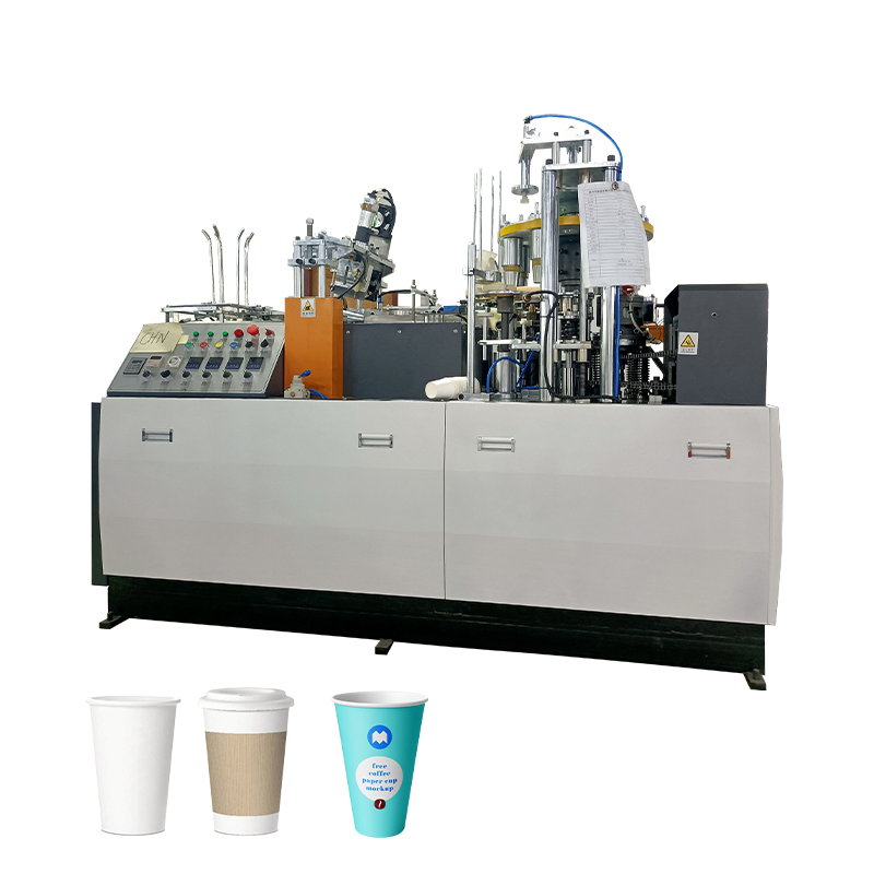 Automatic Paper Feeding One Time Fan Paper Cup Coating Machine with Handle