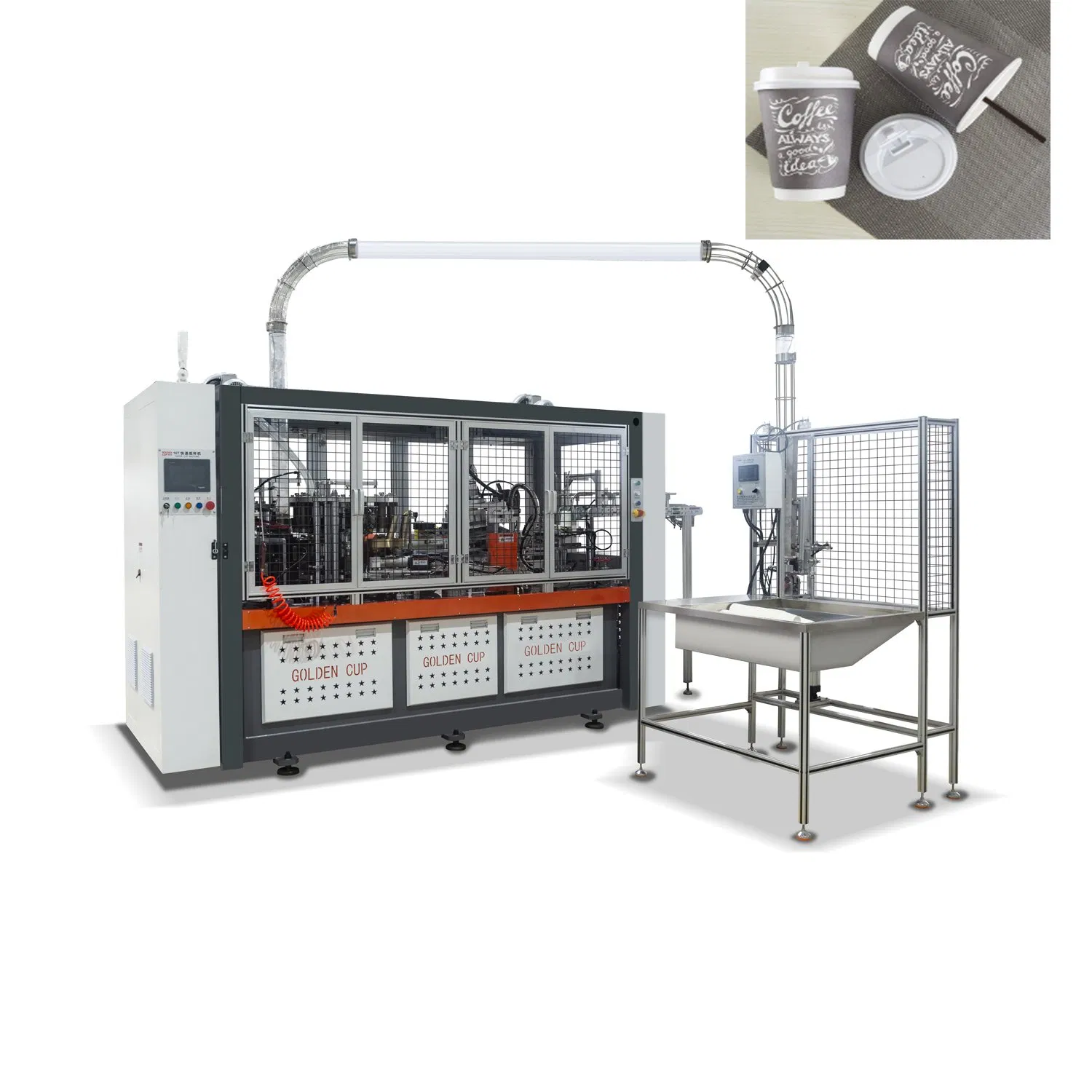 Goldencup Ultrasonic Paper Cup Making Machine Price China High Speed Coffee Paper Cup Forming Machine