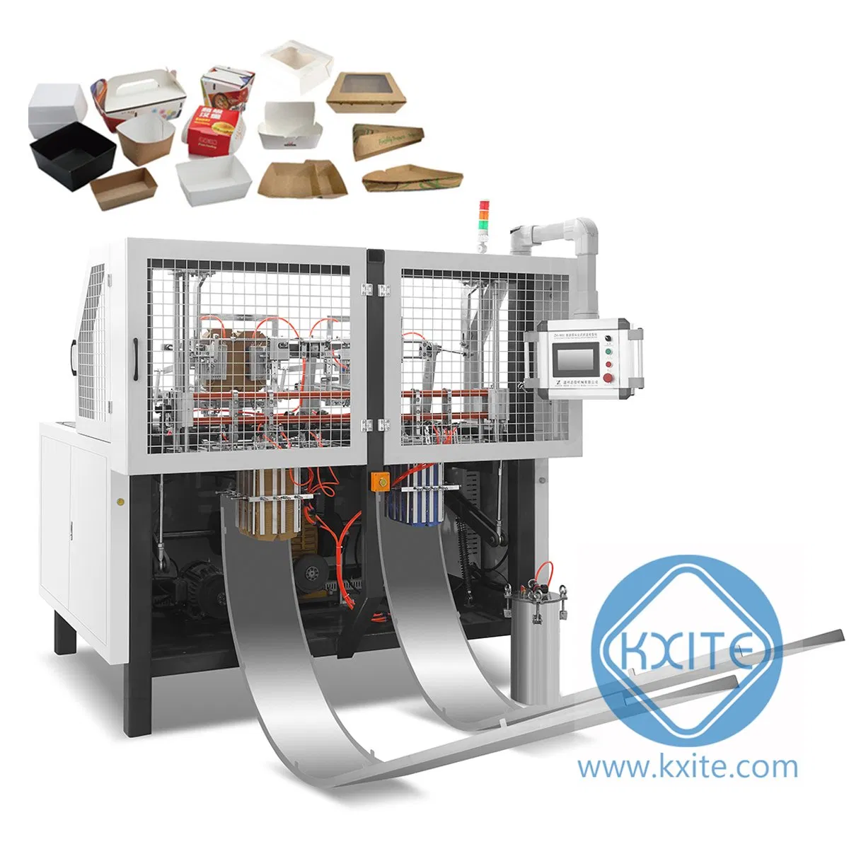 Disposable Paper Container Box Making Machine for Making Paper Food Box Machinery Lunch Box Forming Machine