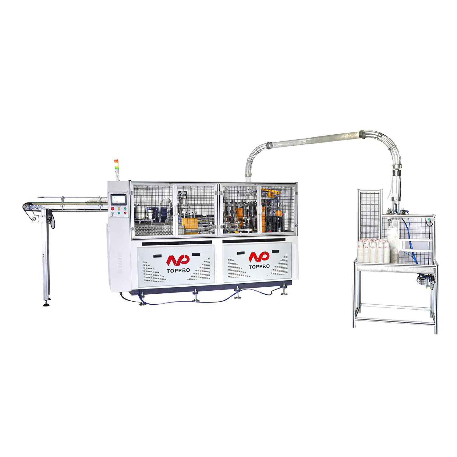 Cheep Disposable Ultrasonic Paper Cup Making Automatic Disposable Paper Coffee Cup Forming Making Machine with Camera Detection and Paper Feeding