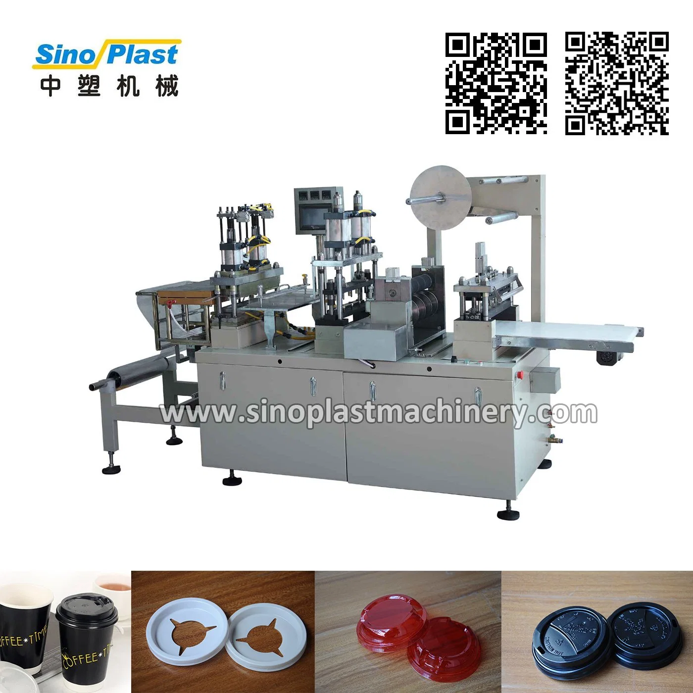 Coffee Cup Paper Cup Plastic Cup Lid Cover Tray Plate Container Clamshell Package Thermoforming Forming Making Machine