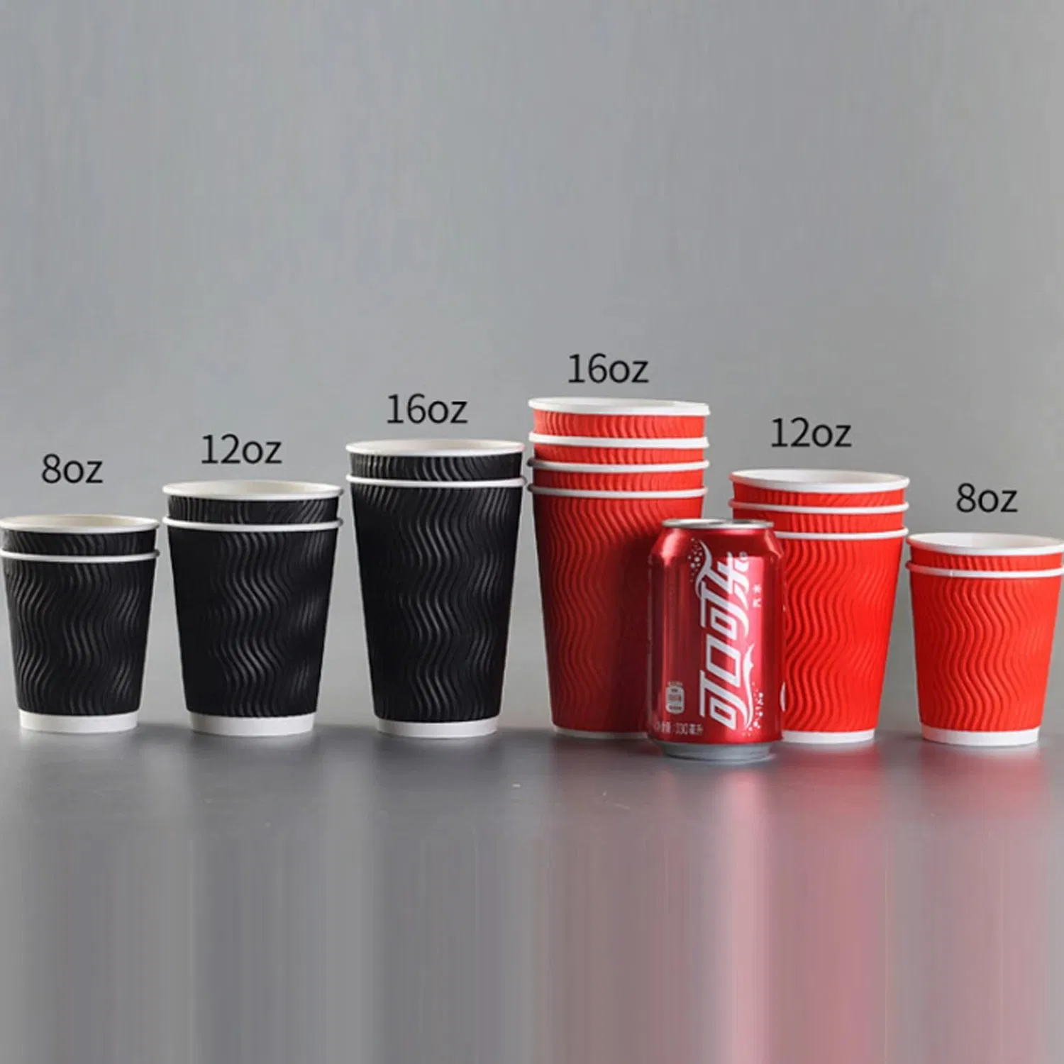 Golden Cup Disposable Customized Printed Paper Cup Ripple Wall Hot Paper Coffee Cups Forming Machine