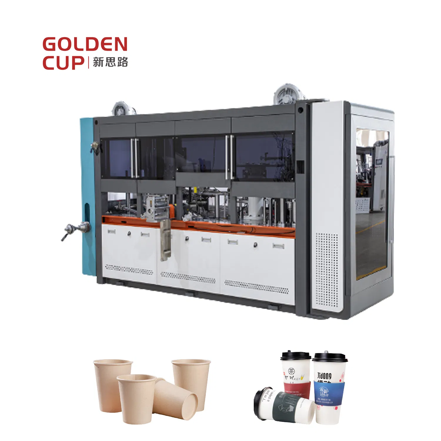 Delicate Ripple Wall Eco-Friendly Paper Cup Machine for Coffee Tea