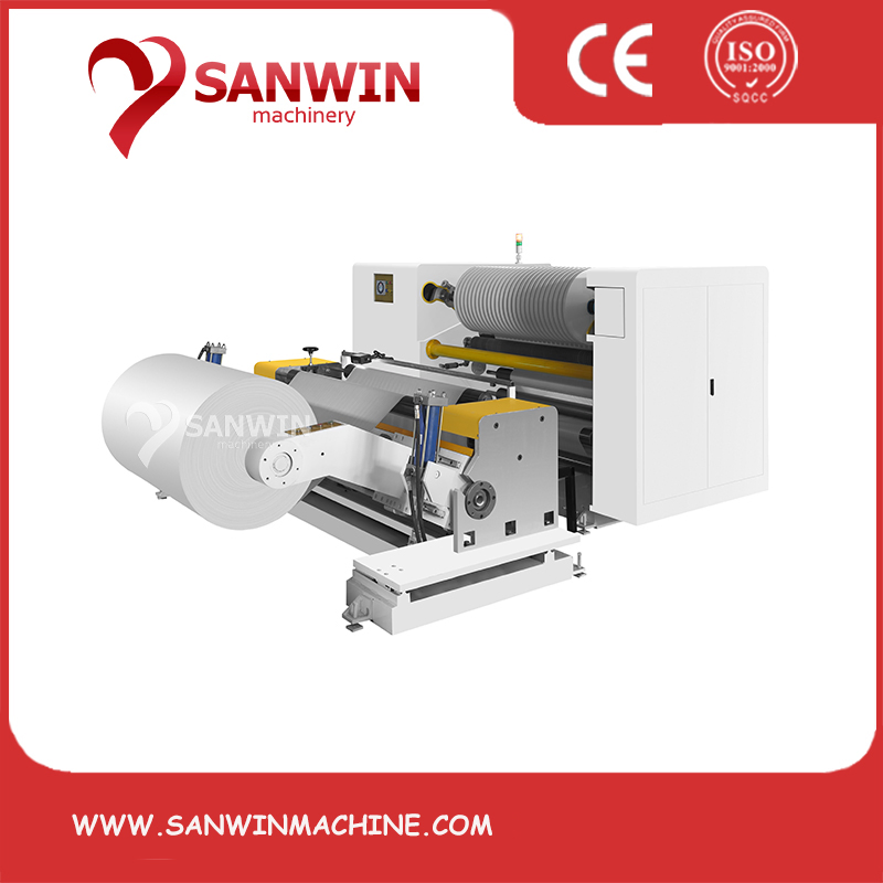 High Speed Automatic Label Non Woven Fabric Plastic Film PE BOPP CPP Pet PVC Aluminum Foil Jumbo Roll Paper Cup Paper Slitting Machine