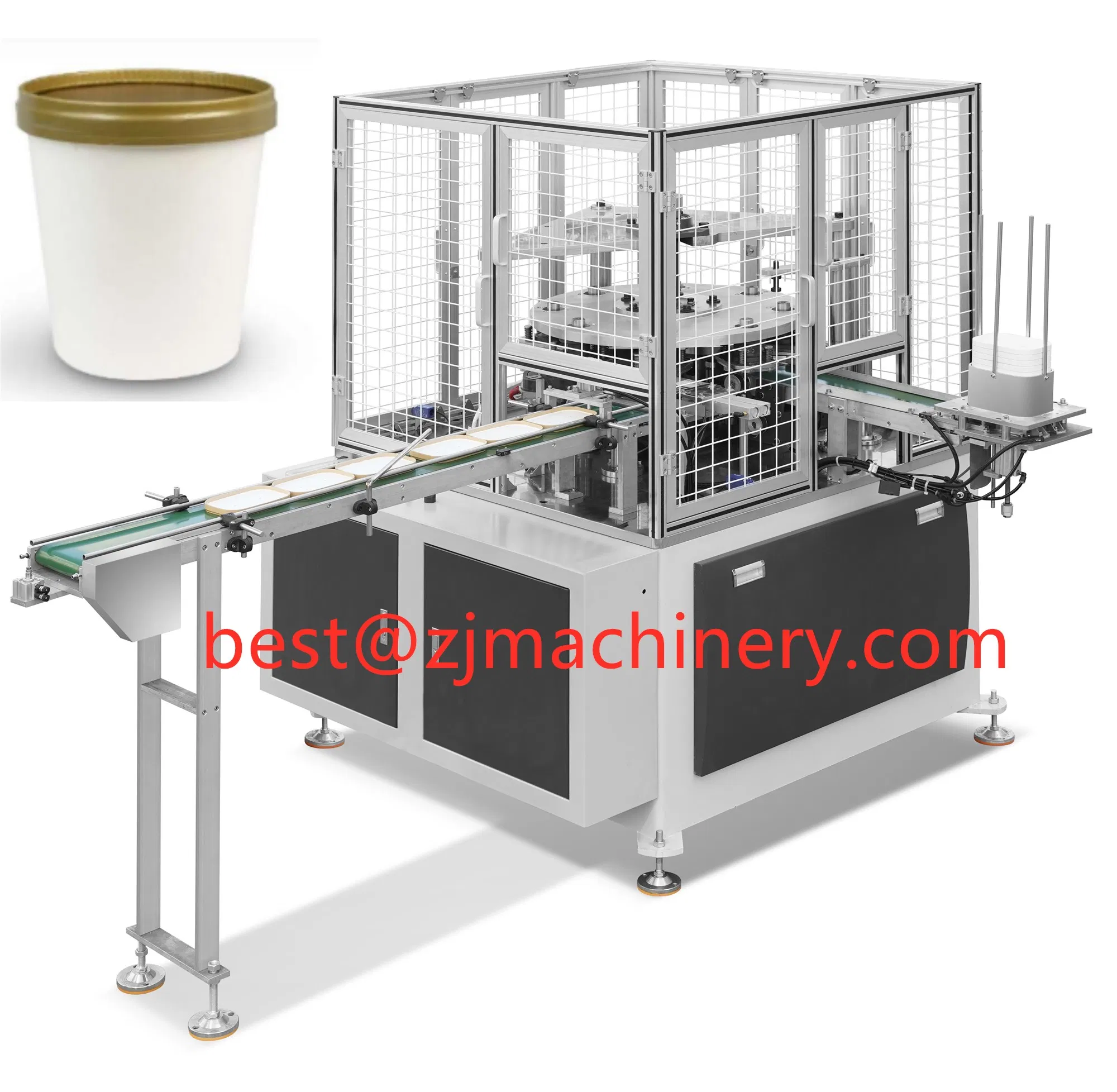 Square Paper Bowl Forming Machine for Paper Cup Lid Single Paper and Double Paper