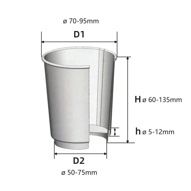 Ripple Wall Paper Cup Making Machine for Hot Xsl-16W