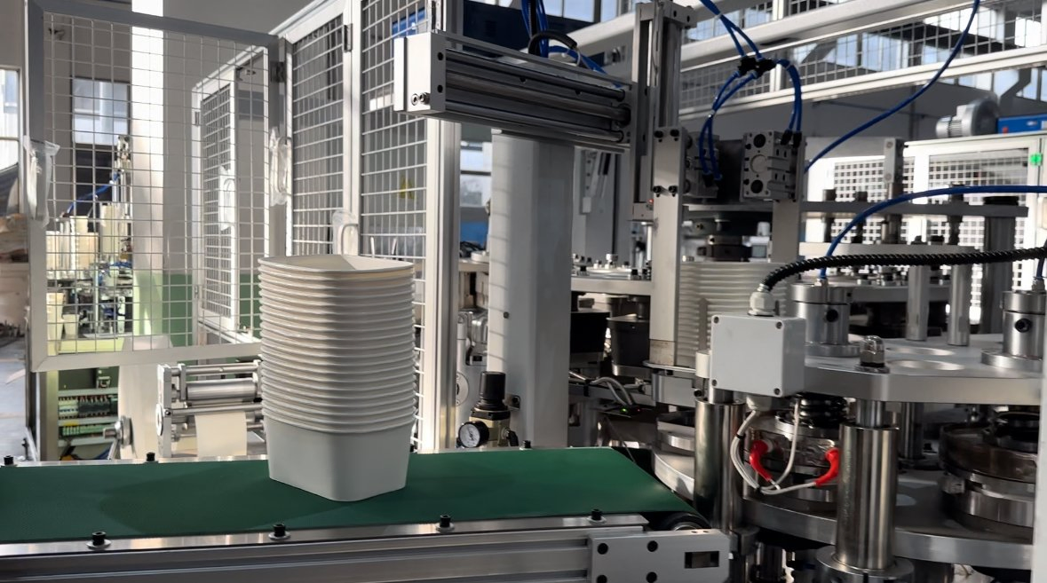 Salad Square Paper Bowl Making Forming Machine for Food Bowl