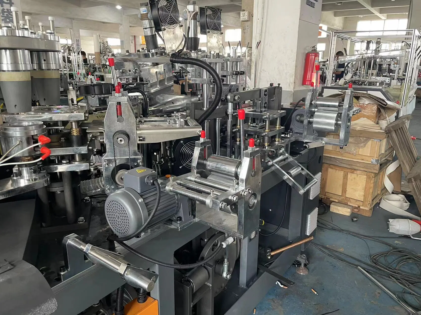 9oz Handle Cup Machine to Saudi Arabia Paper Cup Machine with Handle Coffee Cup Tea Cup