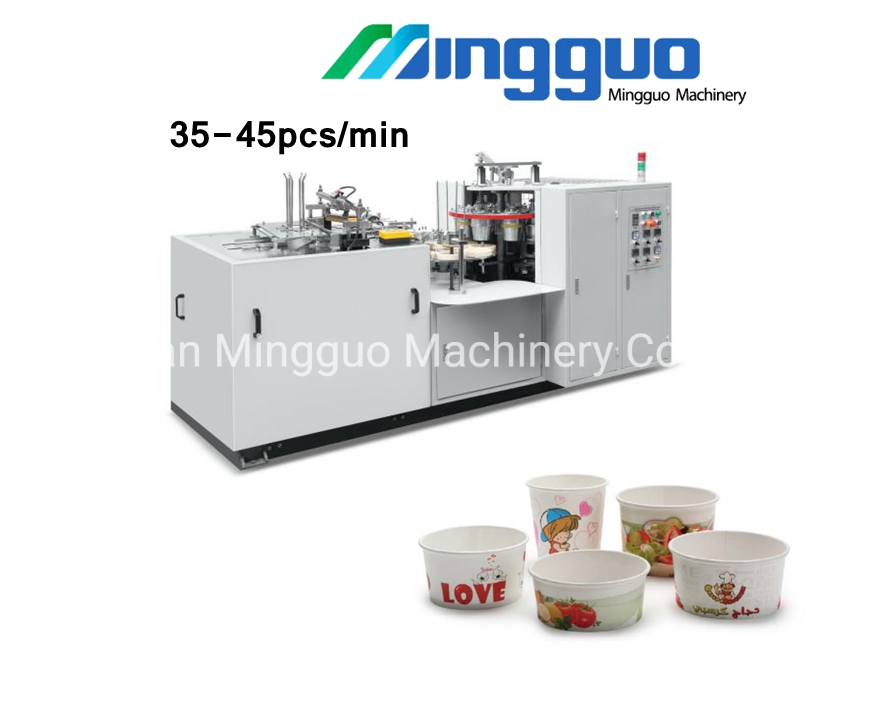 Mg-Q35 Disposable Round Paper Box Bowl Making Machine for Fast Food Salad Noodle Paper Bowl Machine with Low Price