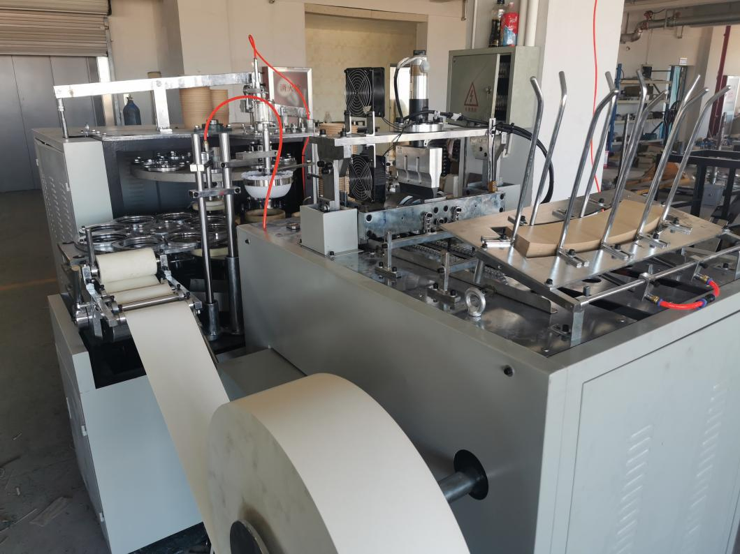 Single/Double PE Coated Paper Bowl Making Forming Machine with Paper Lid or Plastic Lid
