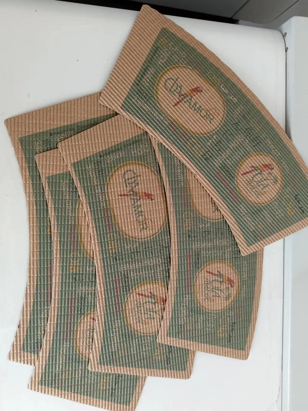 Ppaper Cup Ripple Sleeve Paper Cup Holder Digital Printing Machine