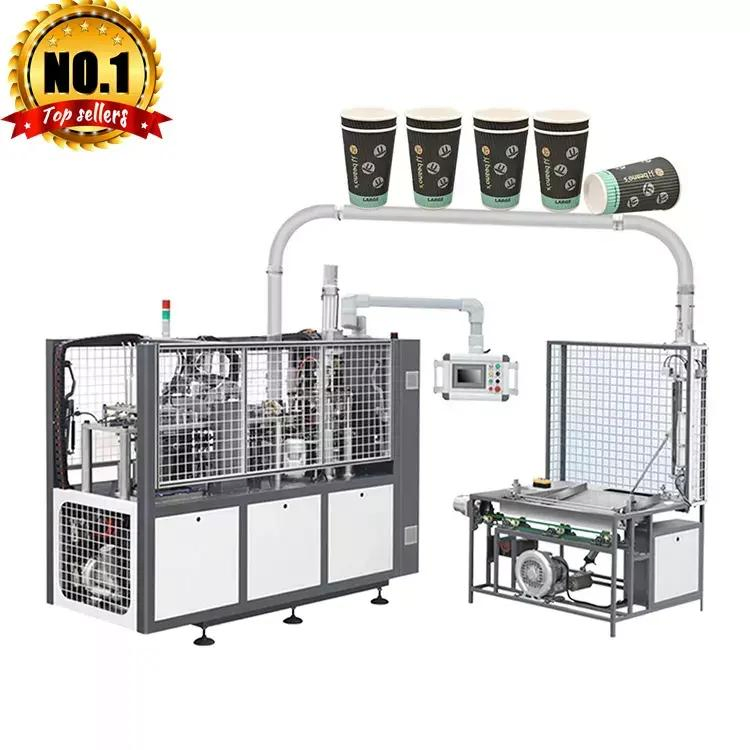 Disposable Automatic Double Wall Paper Cup Making Machine Price Ripple Coffee Paper Cup Forming Machine