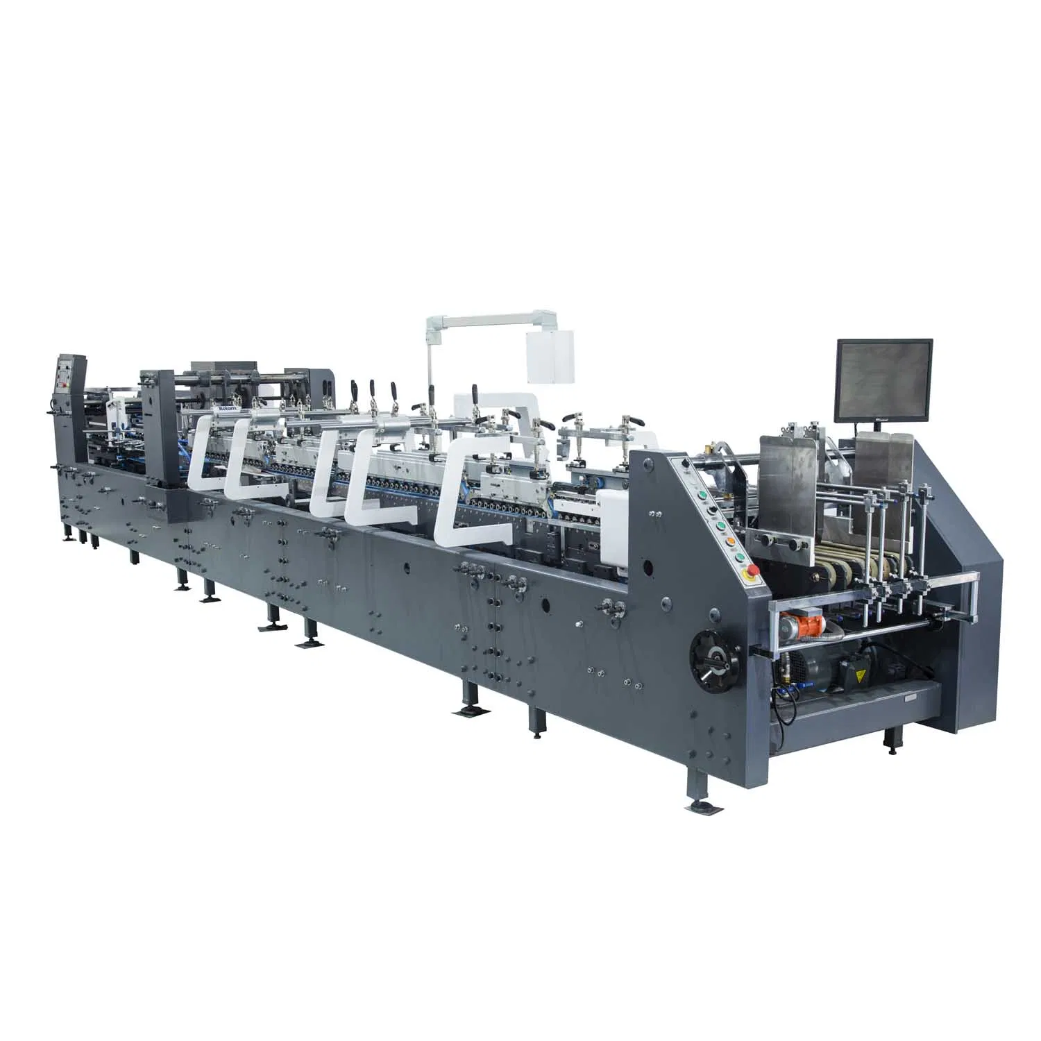 Rolam as Small Paper Medicine Box Folding Gluing Pasting Machine for Coffee Cup Sleeve Air Food Packaging Automatic Double Cardboard Carton Folder Gluer Machine