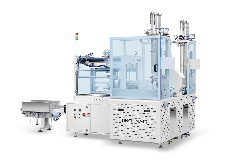 Automatic High Speed Disposable Paper Plastic Cup Packing Sauce Yogurt Bowl Lid Cover Plate Making Forming Thermal Forming Packing Machine