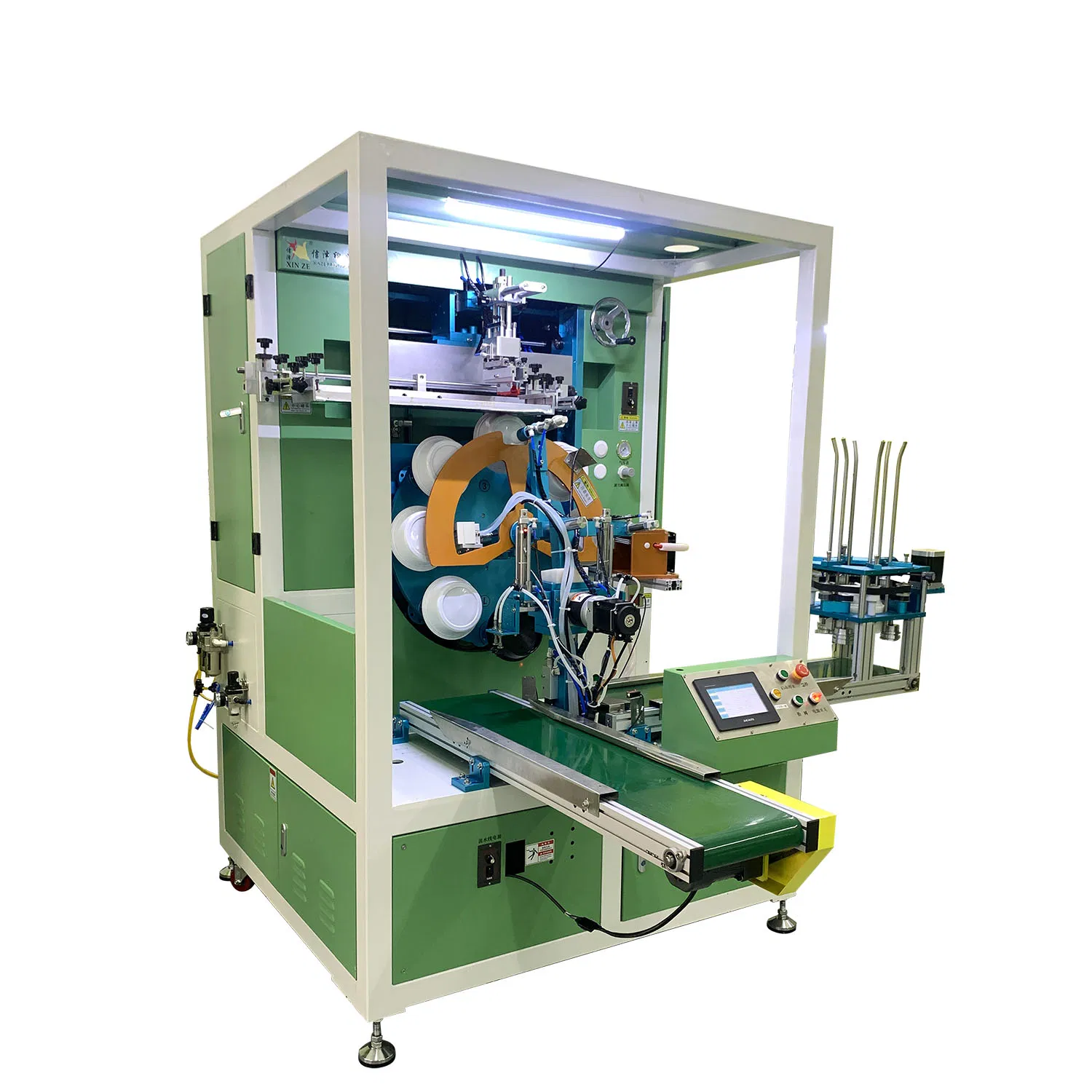 Fully Automatic Rotary Bowl Screen Printing Machine for Plastic Paper Catering Bowls