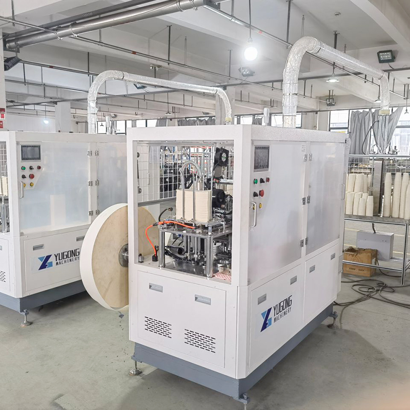 High Speed Fully Automatic Disposable Single Double Wall Coffee Ice Cream Paper Bowl Paper Cup Forming Making Machine for Hot Cold Drink Cup