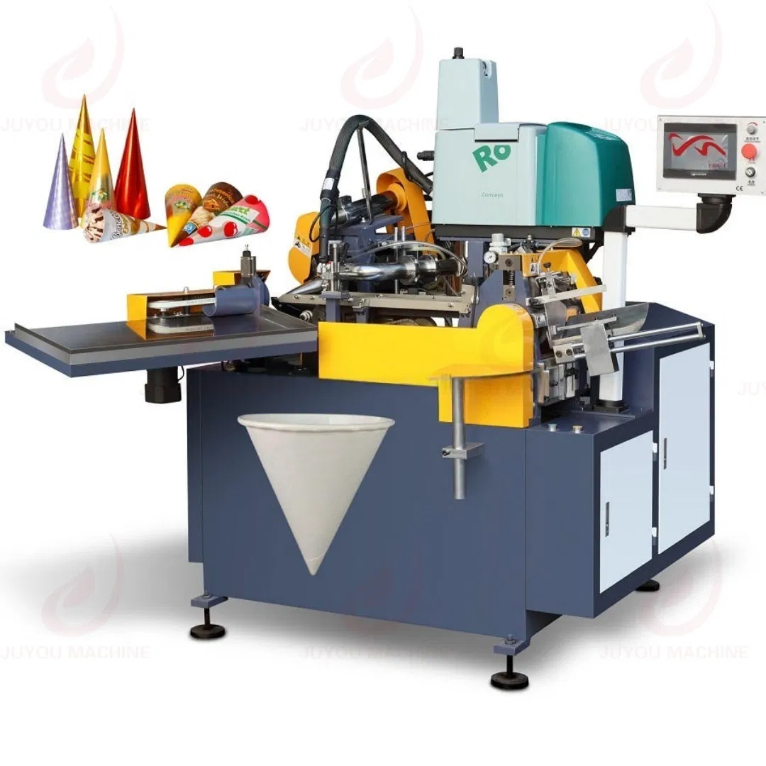 Automatic Ice Cream Cup Paper Maker Machine Cone Sleeve Making Machine Ice Cream Paper Cone Maker Machine
