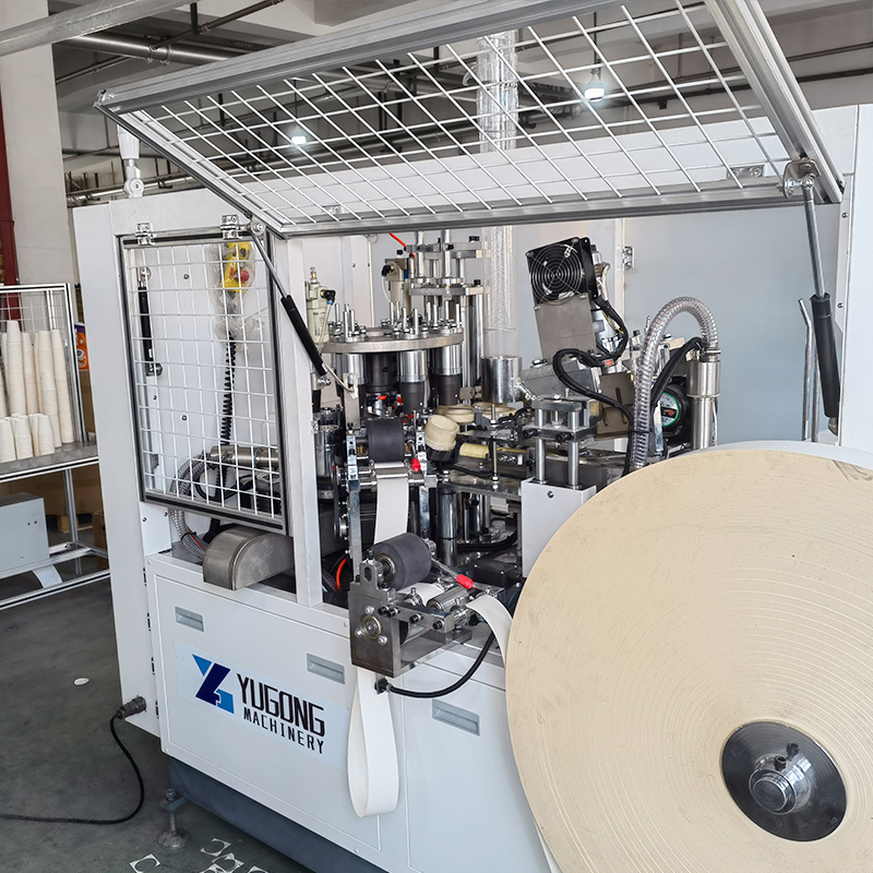 High Speed Fully Automatic Disposable Single Double Wall Coffee Ice Cream Paper Bowl Paper Cup Forming Making Machine for Hot Cold Drink Cup