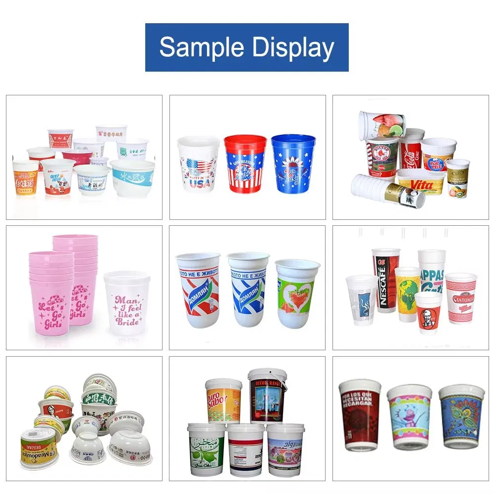 Automatic 5 Color Curved Surface Offset Printing Machine High Speed for Paper Plastic Cups Bowls Custom Logo
