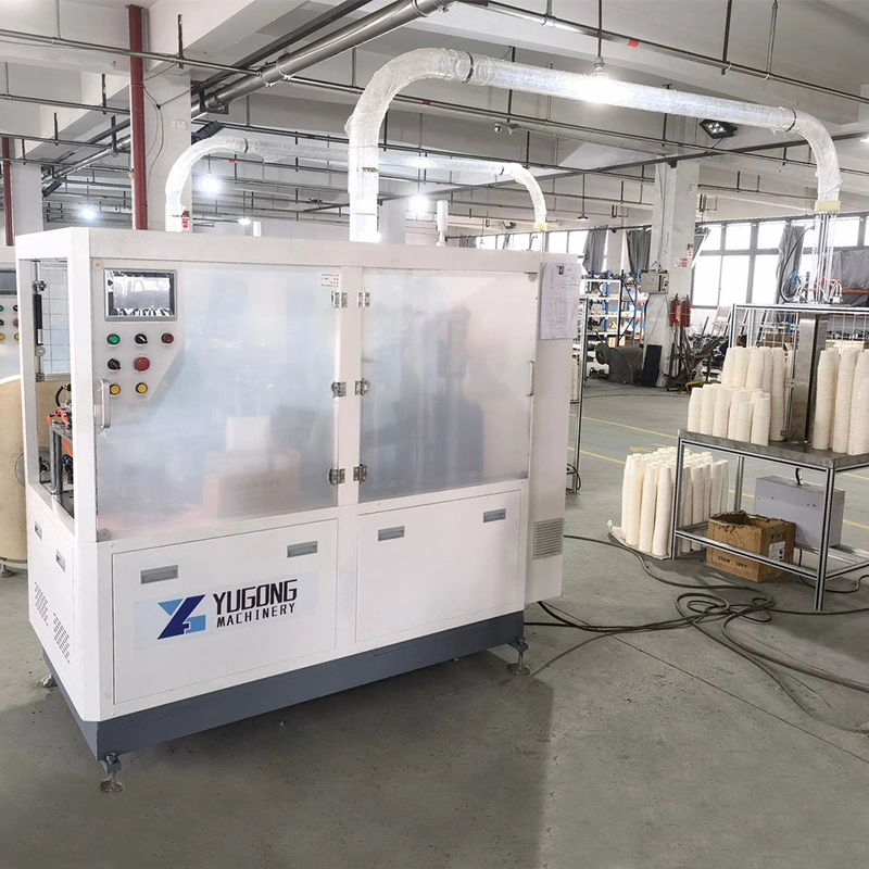 High Speed Fully Automatic Disposable Single Double Wall Coffee Ice Cream Paper Bowl Paper Cup Forming Making Machine for Hot Cold Drink Cup
