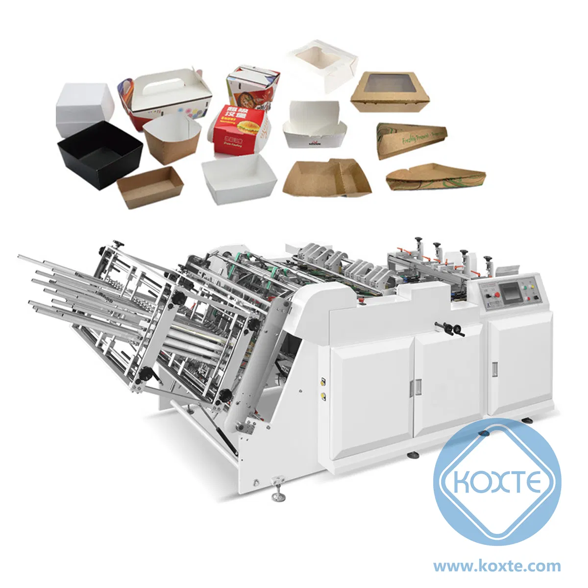 Disposable Paper Container Box Making Machine for Making Paper Food Box Machinery Lunch Box Forming Machine