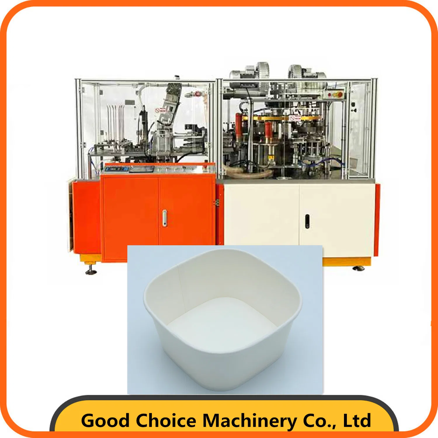 Square and Rectangular Paper Bowl Forming Machine