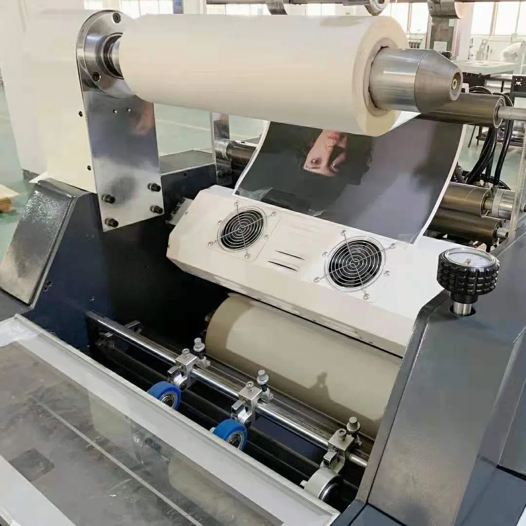 Fully Automatic Laminator Hot and Cold Sheet Paper Cup Sleeve Reflection Deep Embossing Laminating Machine (SADF-540)