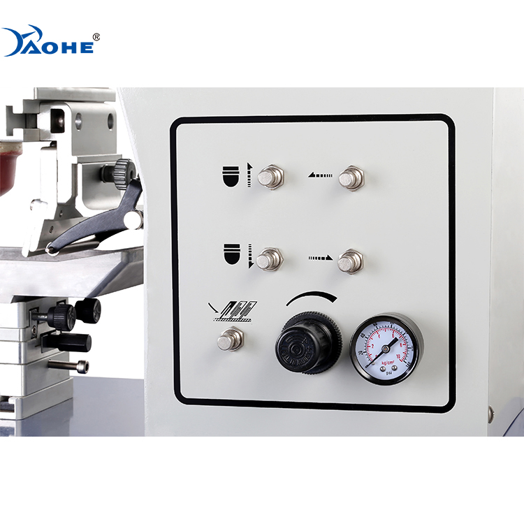 Double Pads Double Color Ink Cup Offset Printing Machine with Shuttle Worktable