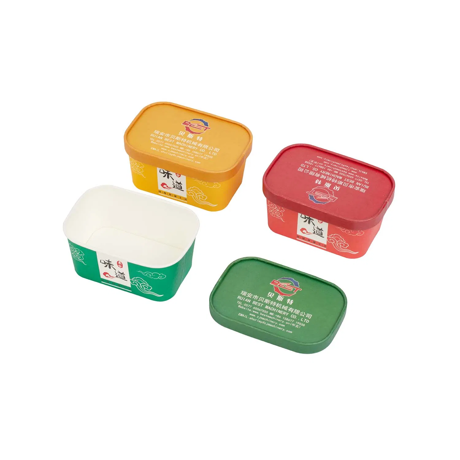 Square Paper Bowl Making Machine with Paper Lid Forming Machine