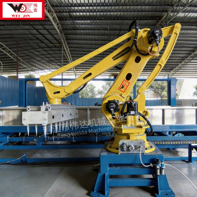 Automatic Rubber Block Handling Robot Arm for Drying Cart Labor-Saving Packing &amp; Stacking Automation Equipment for Natural Rubber Processing