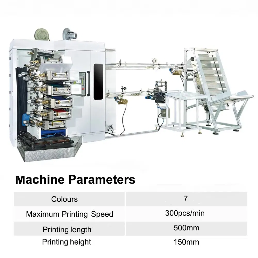 High Speed 7 Color Full Servo Offset Printing Machine for Disposable Paper Bowls Cups