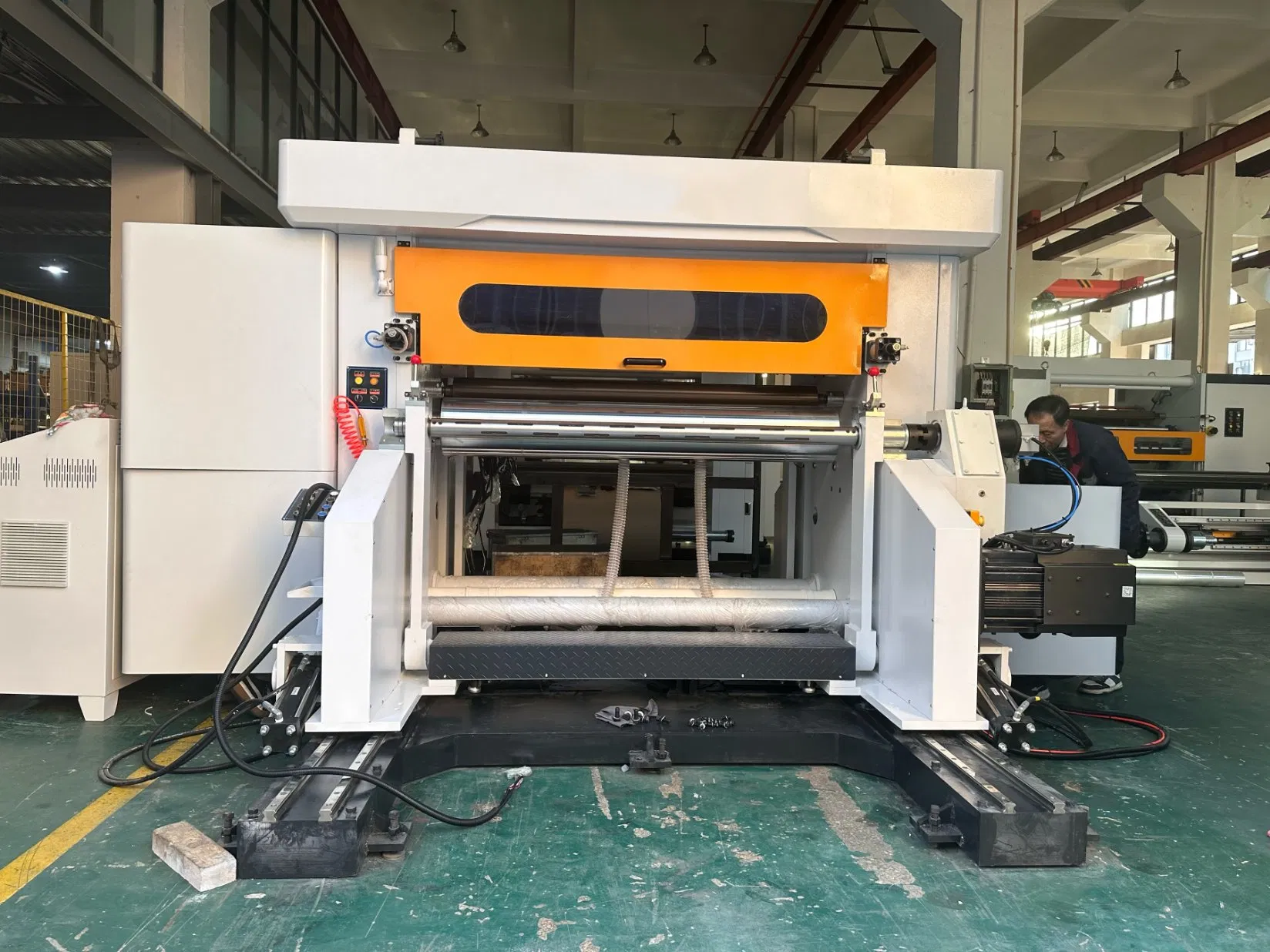 High Speed PE Coated Paper Roll to Rolls Slitting Rewinding Machine for Food Bowls