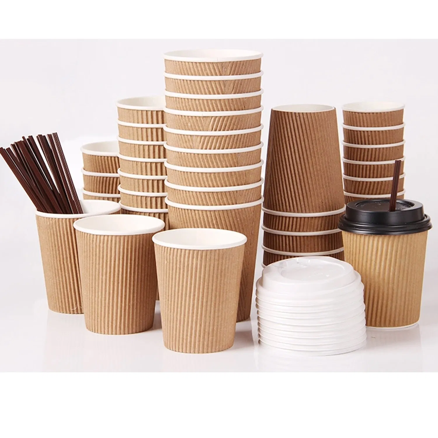 Low Price 12oz Ripple Wall Custom Logo Printed Paper Cup Machine