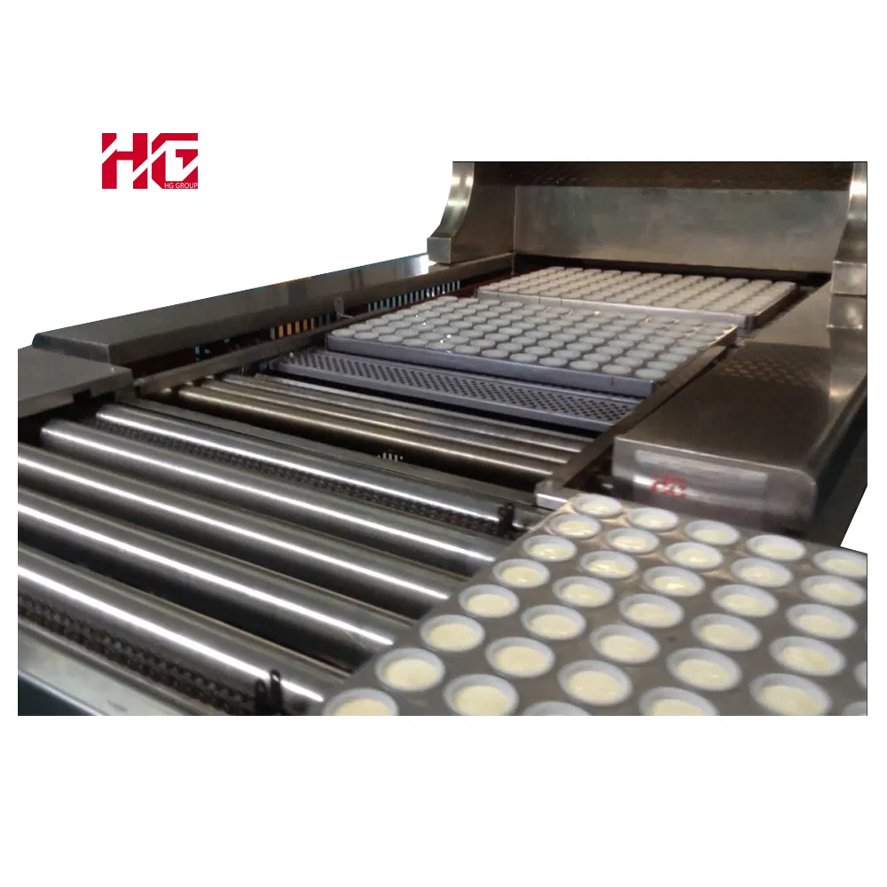 Automatic Industrial Paper Cup Filling Cake Mixer Depositor Making Machine Cake Production Line for Factory