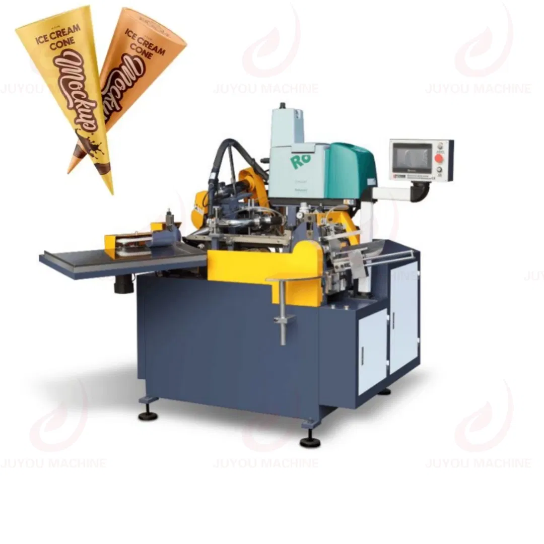 Automatic Ice Cream Cup Paper Maker Machine Cone Sleeve Making Machine Ice Cream Paper Cone Maker Machine