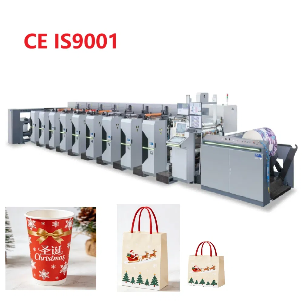 Print Kraft Shopping Paper Bag Flexo Printing Machine Sack Disposable Bag/Cup Printer Flexo Printing/ Making Machine