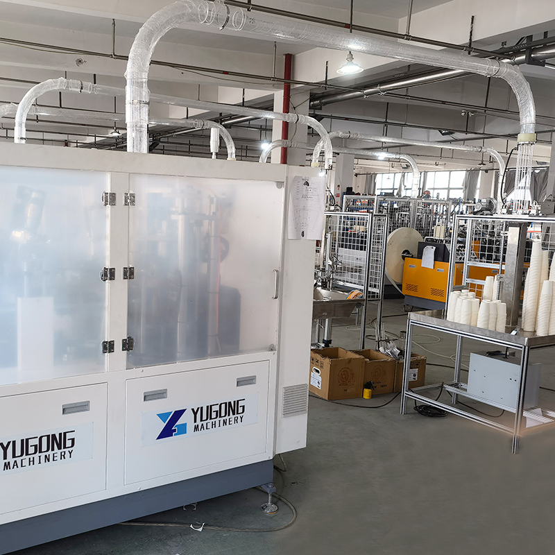 High Speed Fully Automatic Disposable Single Double Wall Coffee Ice Cream Paper Bowl Paper Cup Forming Making Machine for Hot Cold Drink Cup