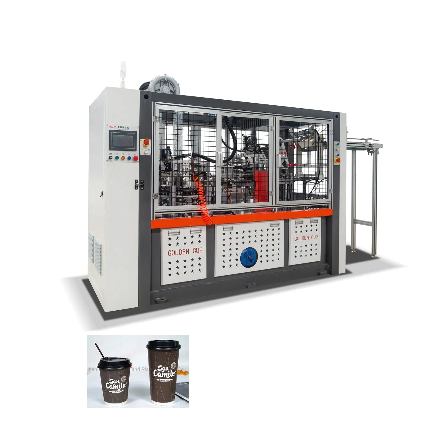 Goldencup High Speed Intelligent Paper Cup Sleeve Making Machine