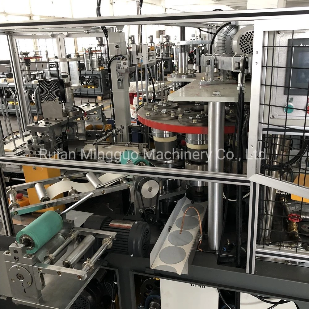 Mg-B600 Fully Automatic Middle Speed Max 65PCS/Min Single PE Double PE Coated Ultrasonic Paper Bowl Making and Forming Machine with Robot Hand