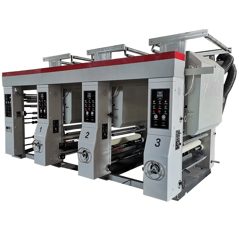 Leading Factory High Speed PVC UV Foil BOPP PE Inline Large Format 2 4 5 6 Color Label Paper Cup Plastic Film Bag Flexography Printing Machine Price