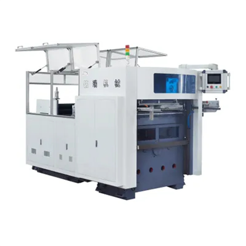 Automatic Paper Cup Box Bowl Bag Square Food Dinner Plates Plate Forming Making Flexo Printer Punching Roll Die Cutting Machine