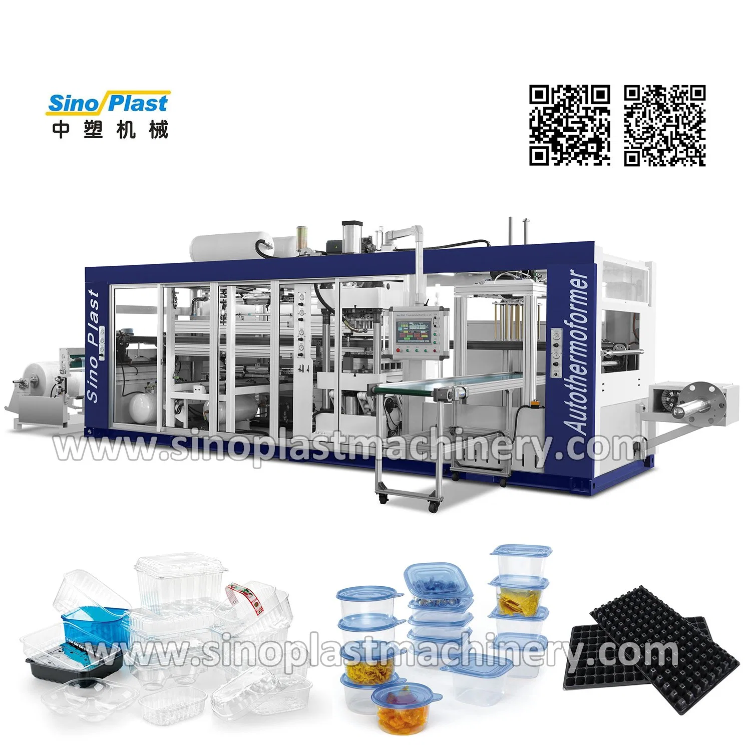 Coffee Cup Paper Cup Plastic Cup Lid Cover Tray Plate Container Clamshell Package Thermoforming Forming Making Machine